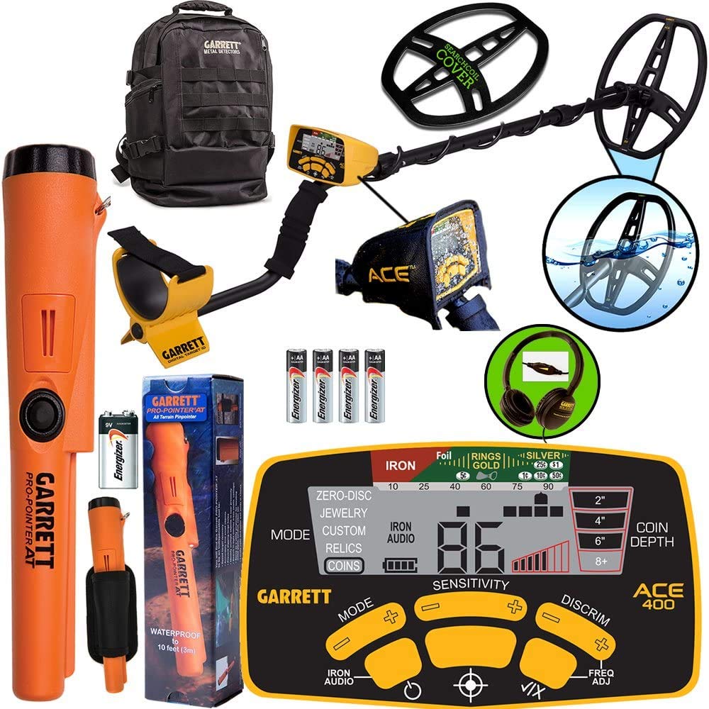 GarrettAce 400 Spring Special with Free Garrett Black Sport Daypack + Pro-Pointer AT, Headphones, and Accessories