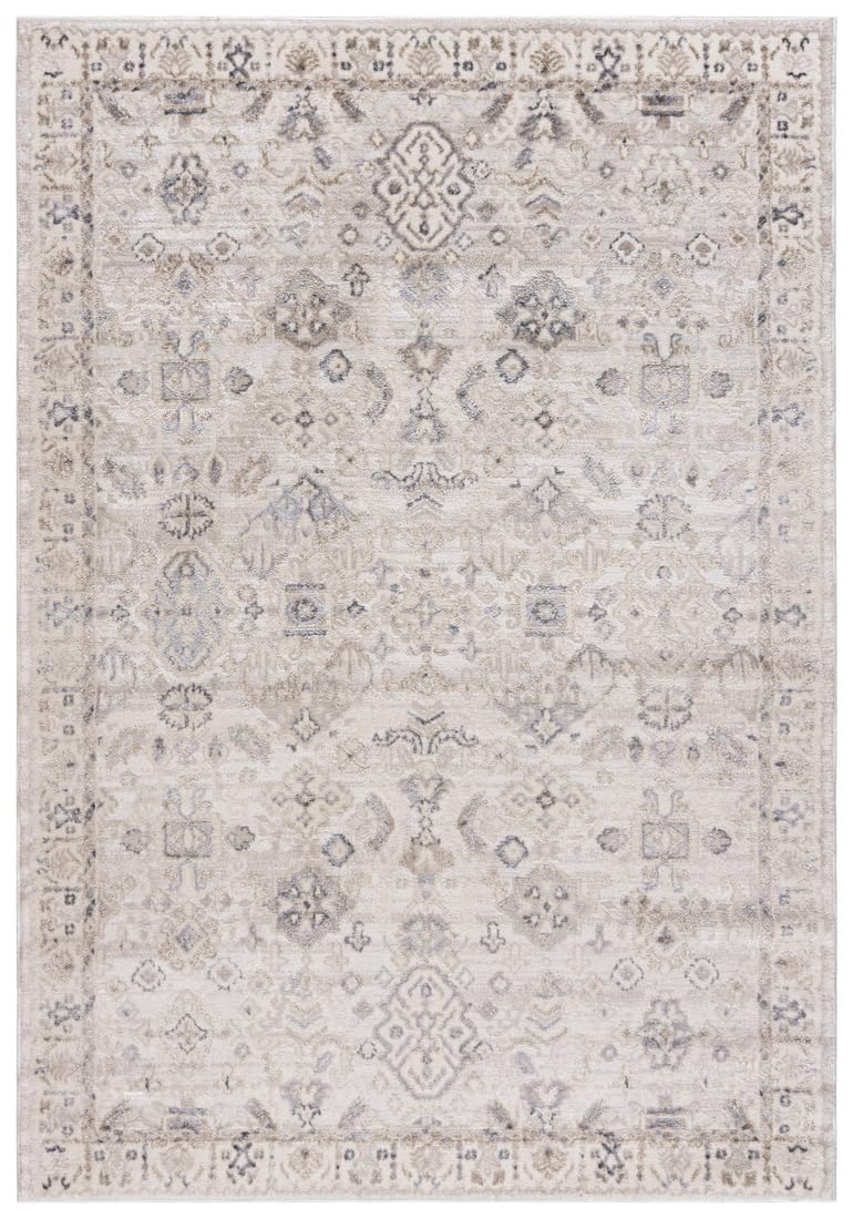 Mazovia Alfombra Salón 80x150cm Crema Clásico Oriental Suave Antialérgico