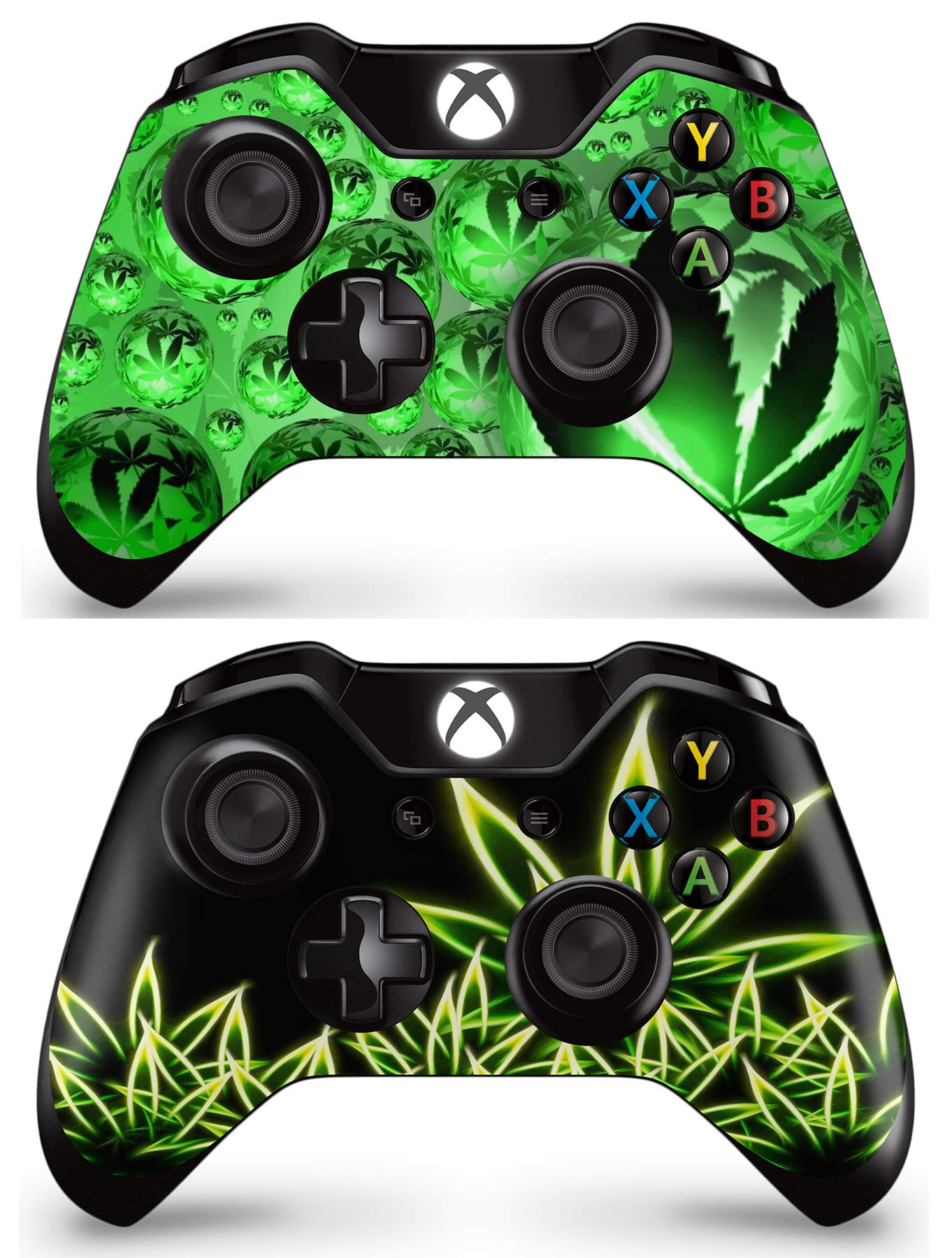 GNG WEED Console Skin Decal Sticker + 2 Controller Skins compatible with Xbox One & Kinect — view 6