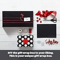 Vista 8 de Paquete de 4 Cajas de Regalo de 12x6x4 Pulgadas con Tapas de Cierre Magnético, Caja Negra Magnética para Boda, Propuesta de Padrinos y Damas