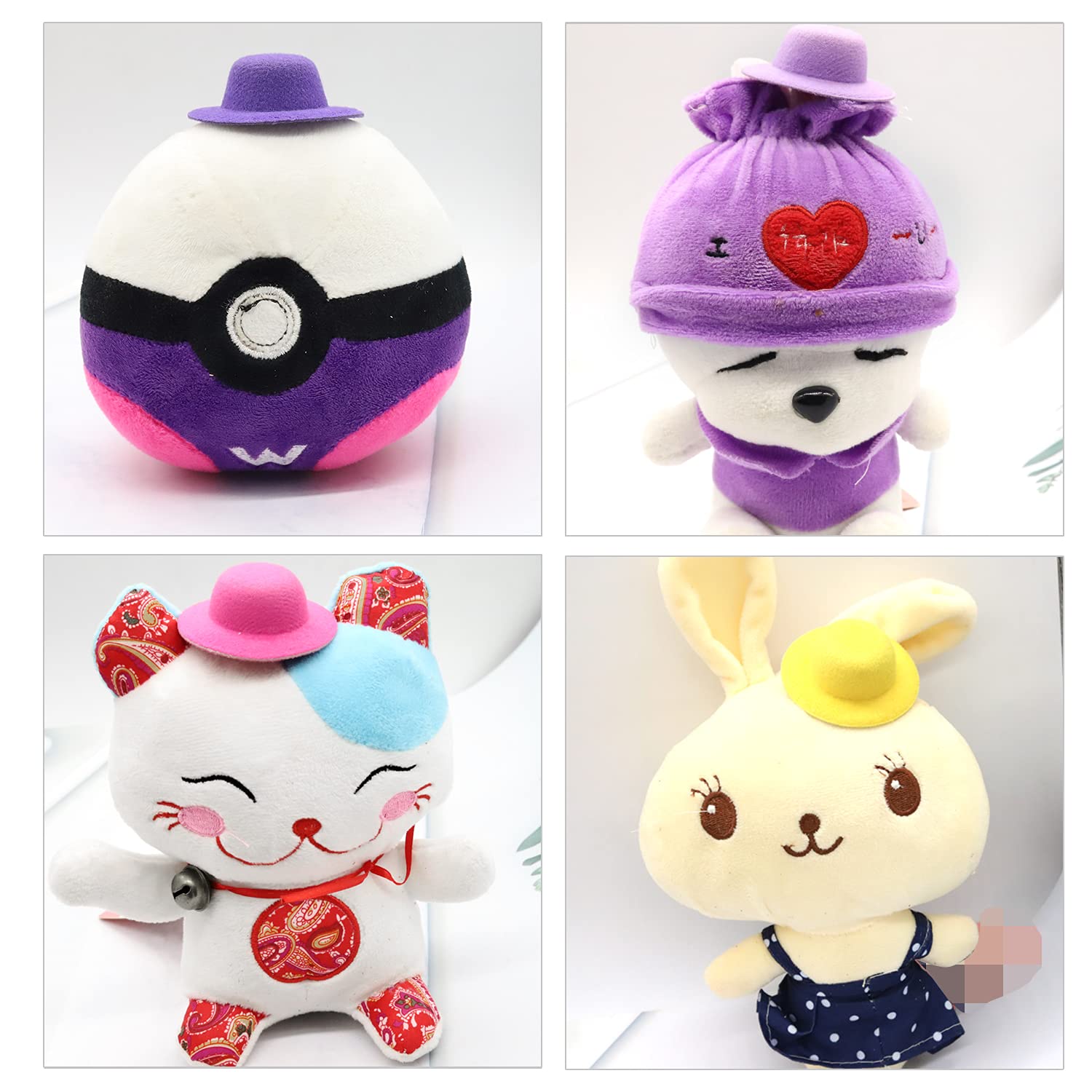 Amazon.co.jp: LEKAI 12個 ミニフェルトトップハット ミニチュア人形