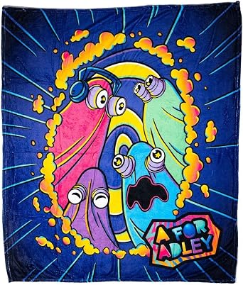 A FOR ADLEY Merch, Super Colorful and Super Big Comfy Cozy Blanket with Giant Adley Signature Logo