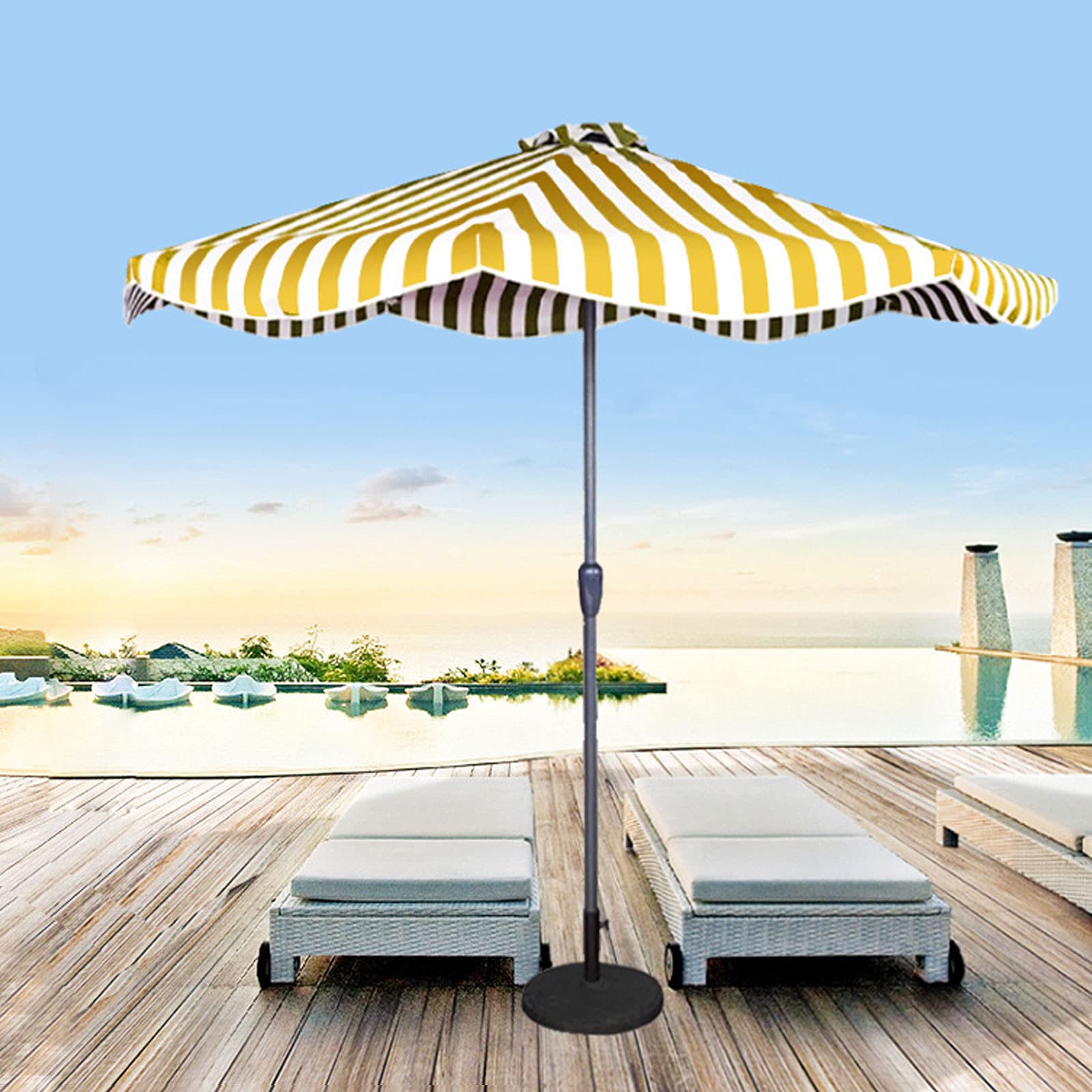 Parasol De Chaise Avec Pince Réglable 360° - Diamètre 66 Cm, Hauteur 78 Cm - Protection UV 50+, Anti-pluie - Pour Chaise De Plage, Poussette, Fauteuil Roulant
