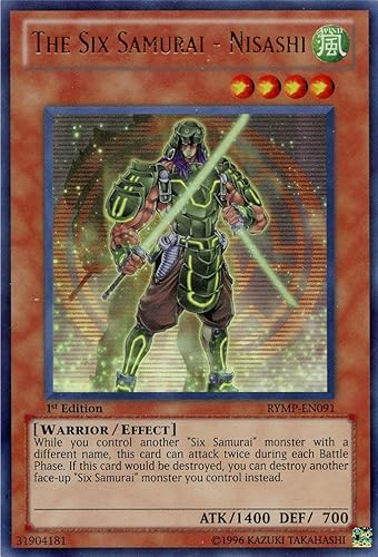 YU-GI-OH! - Los Seis Samurai - Nisashi (RYMP-EN091) - Mega-Pack Ra Yellow - 1ª Edición - Ultra Raro