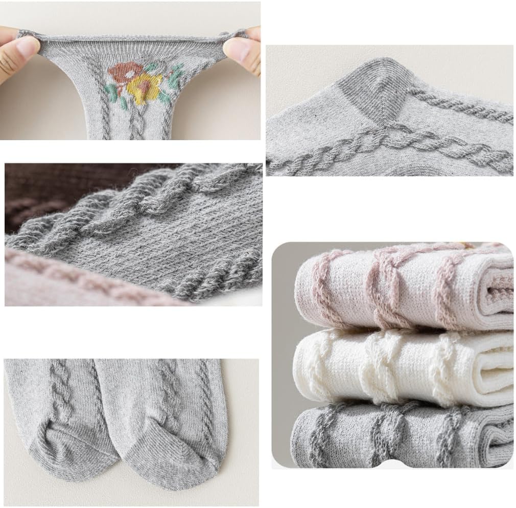 Baby Girls Knee High Socks Newborn Stocking Warm Cotton Stockings for Infants Toddlers