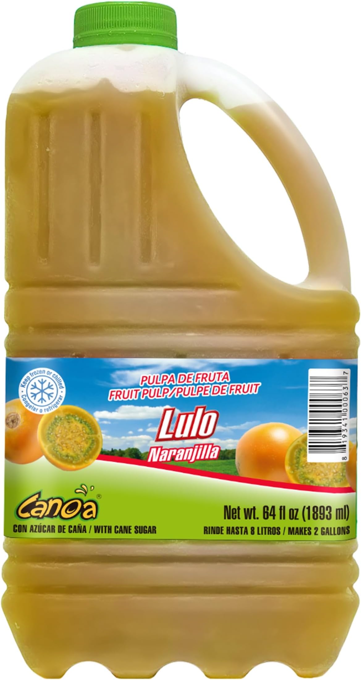 Lulo Fruit Pulp Puree Frozen - 64 oz (Pack of 6)