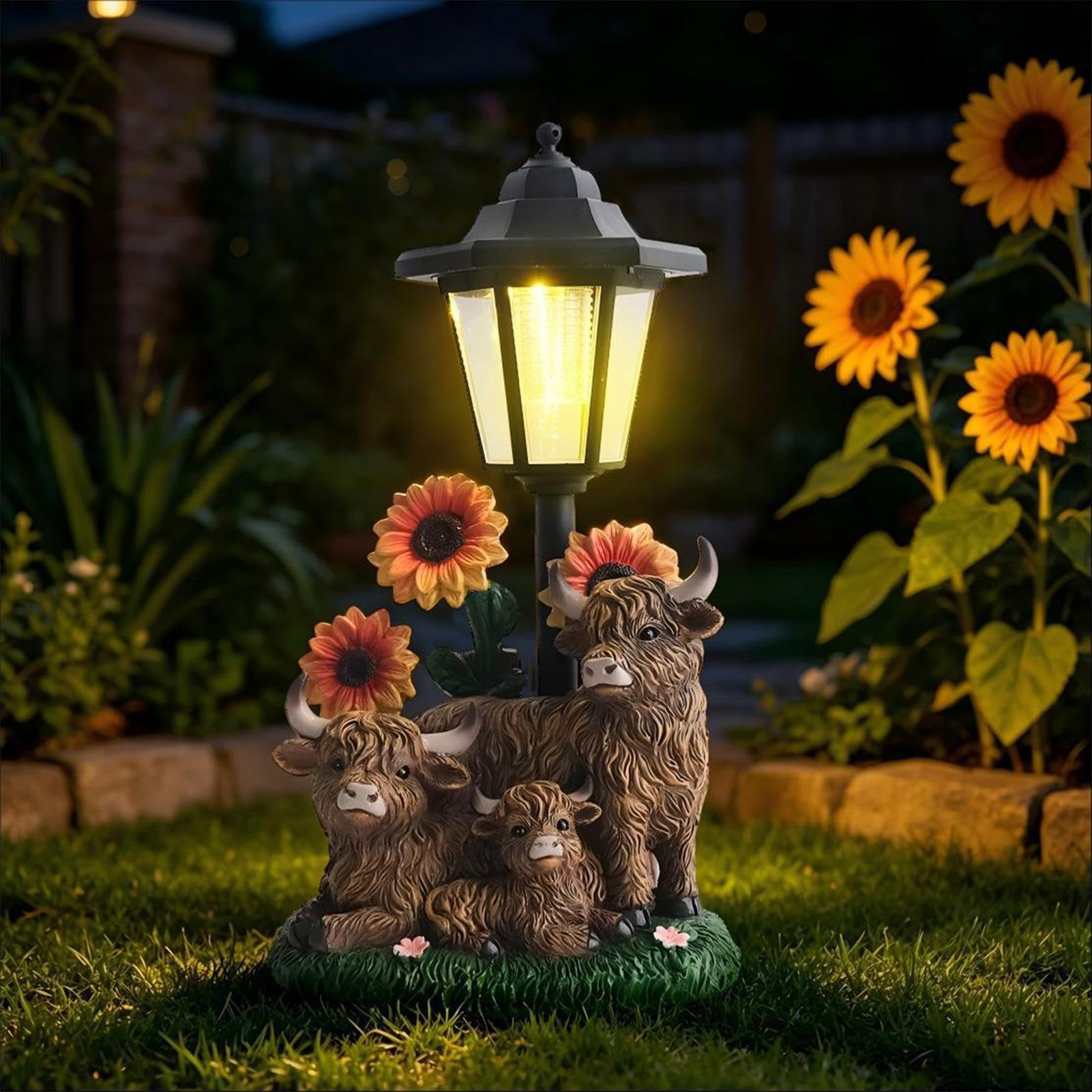 Generico Statue da Giardino Illuminazione Decorativa con Statuetta di