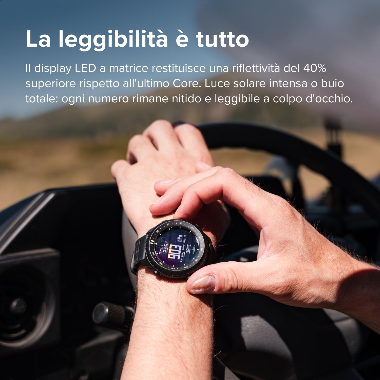 SUUNTO Core 2 Orologio Outdoor, 10 ATM impermeabile, batteria 15 mesi | Altimetro, Barometro, Bussola, Allarme tempesta, Retroilluminazione rosso/verde, Rilevamento passi, App SUUNTO, Nero
