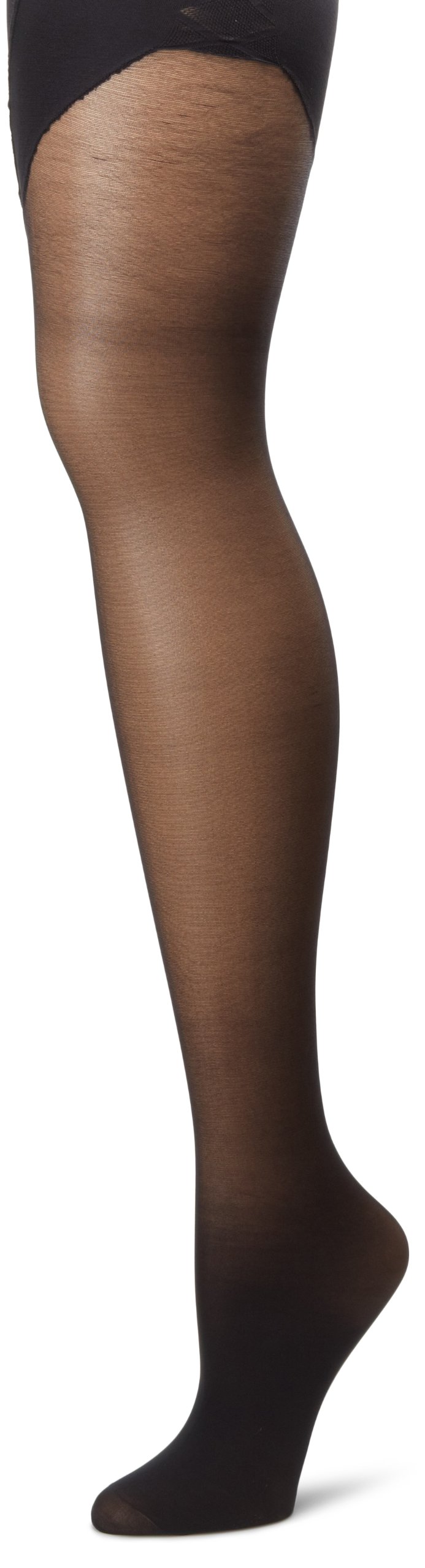 Pretty Polly Women's 15d high Leg Toner Tights, Black, M-L