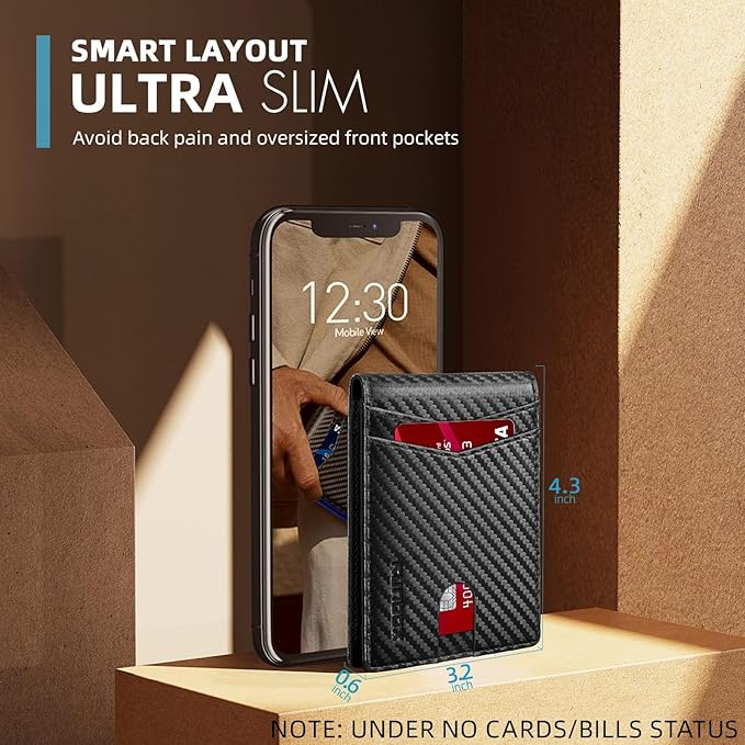 Happy Father's Day! 🎉 Slim RFID Leather Wallet for Men