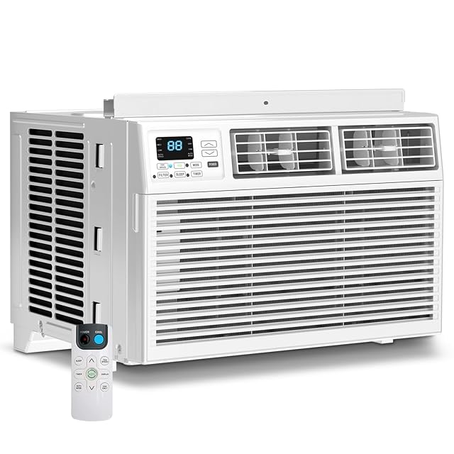 Ningbo Luowa Electric Appliances Co., Ltd. Electactic Window Air Conditioner, 8000 BTU Window AC Unit, Cool Rooms up to 350 Sq.Ft., 6-in-1 Modes,24H Timer, Energy Saving, Remote Control, Perfect for Bedroom, Apartment, Living Room, Office, 8000