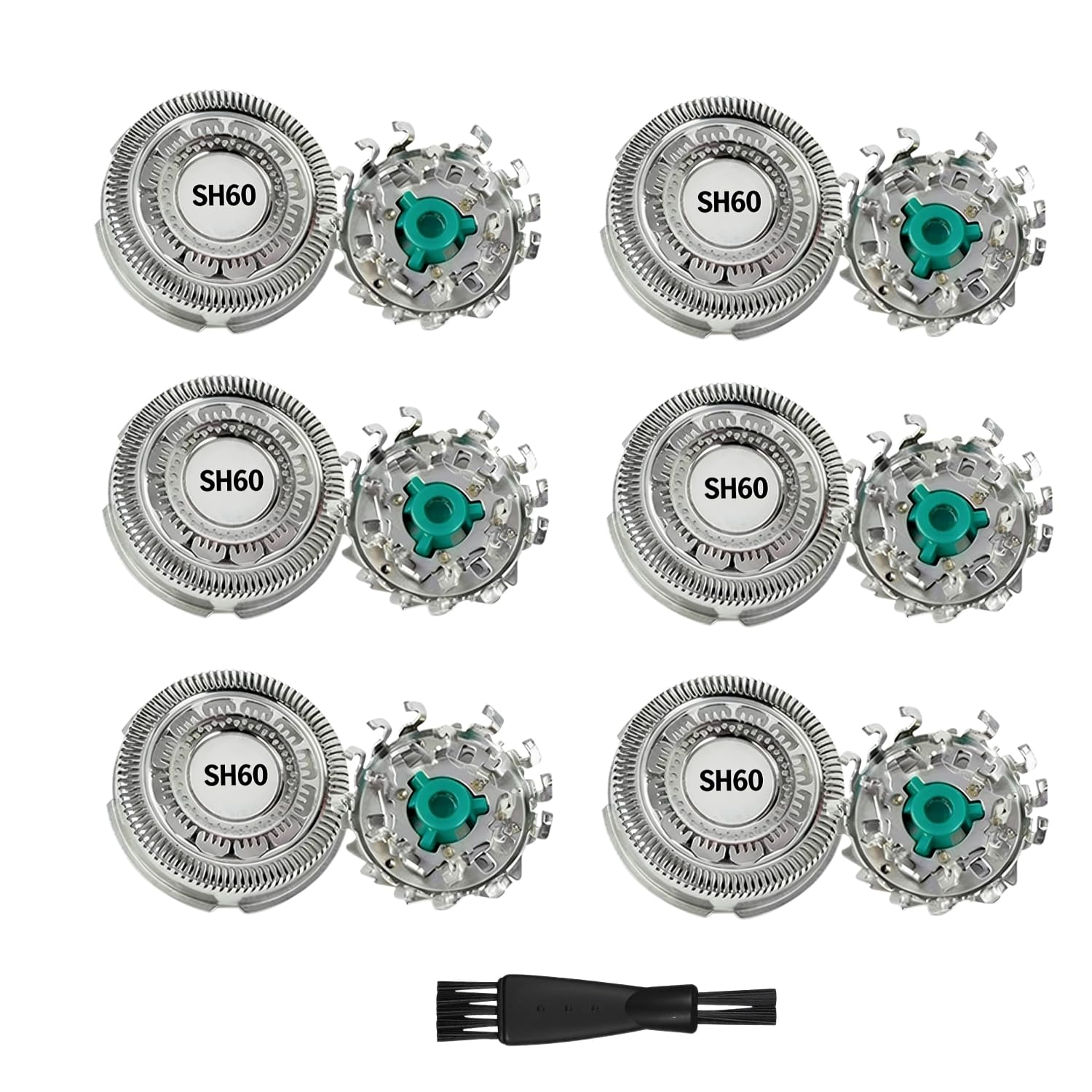 Photo 1 of SH60 Replacement Shaver Heads Compatible with Philips Norelco Series 6000, Upgraded Electric Razor Blades for S6880 S6810 S6850 S6xxx, Replacement Heads for Philips Shaver Series 6000