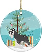 Vista 15 de Caroline's Treasures Adorno de cerámica con cola de perro pastor inglés antiguo para colgar en el árbol de Navidad, para el hogar, Navidad, fiestas