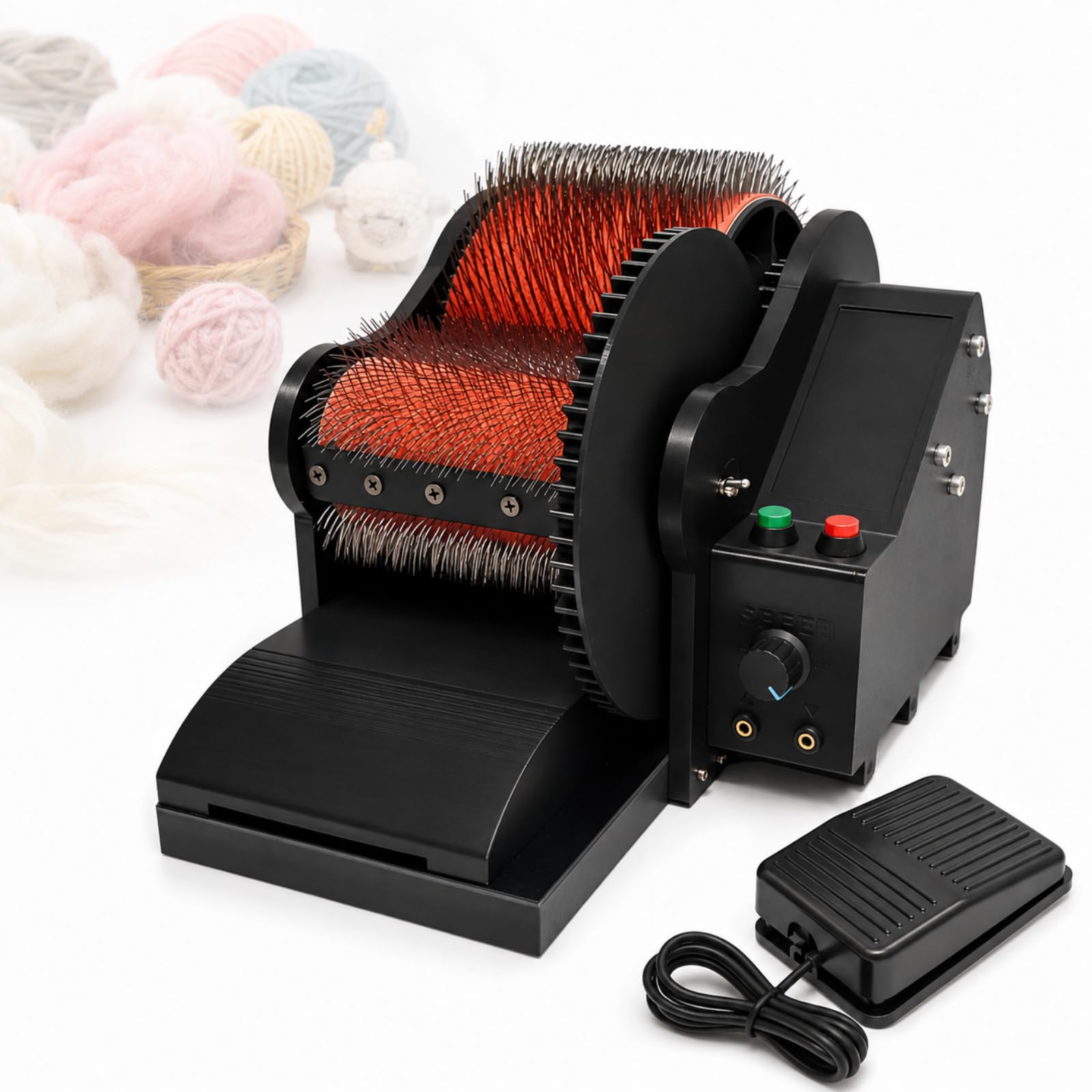Cardeuse électrique à laine pour feutrage et création textile créative