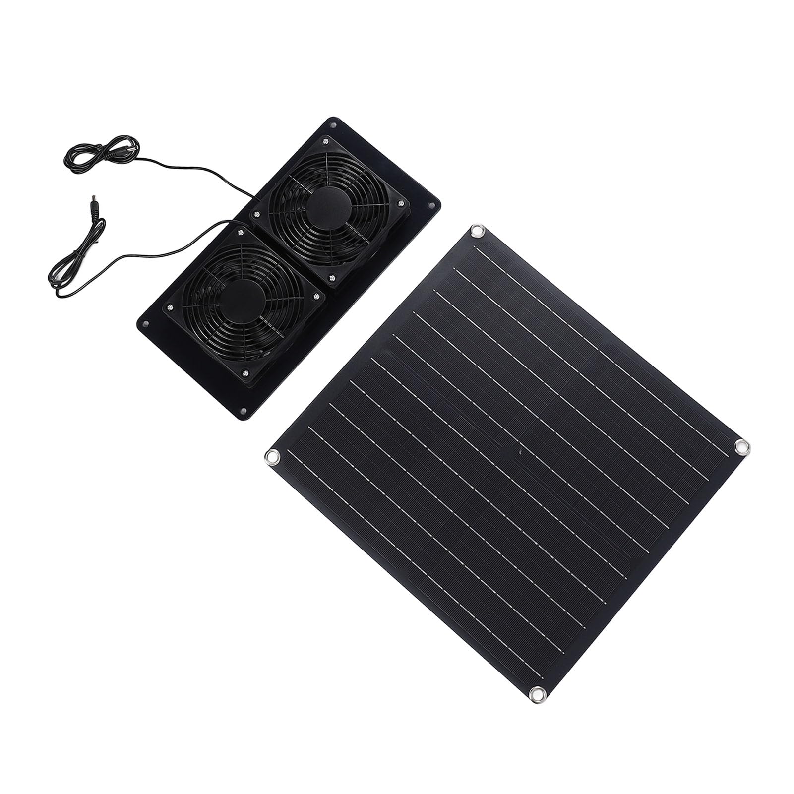 Ventilatore di Scarico Solare Efficiente Ventilazione per Capannone per Pollai Pollaio 20W 18V Silicio Monocristallino PV Aspiratore per Capannone per Pollai Cuccia per Cani Serra per