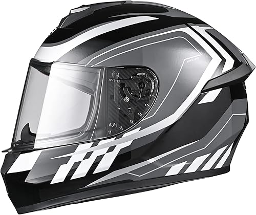 AHR Casco de motocicleta de cara completa ligero para bicicleta de calle, Touring Racing Run-F3 aprobado por DOT, S-XXL disponible en Yaxa Venezuela