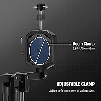 Vista 5 de NEEWER Soporte de poste de micrófono con perno de 5/8 pulgadas para soporte de luz, soporte de brazo de brazo de brazo C, adaptador de montaje