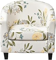 Vista 40 de CRFATOP Fundas para silla de club de 2 piezas, fundas para sillón de bañera, fundas de sillón con estampado suave y redondo para silla de sofá