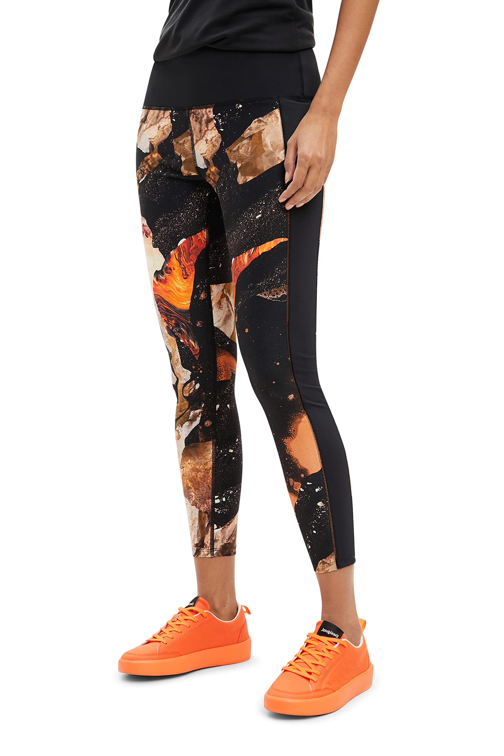 Desigual Legging_Flore, XS, 2000 Black