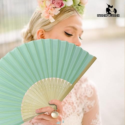Miniatura 8 de Abanico de mano plegable de mano de tela con borla de grado A, varillas de bambú para mujeres y niñas, fiesta de verano, eventos, cumpleaños, boda,