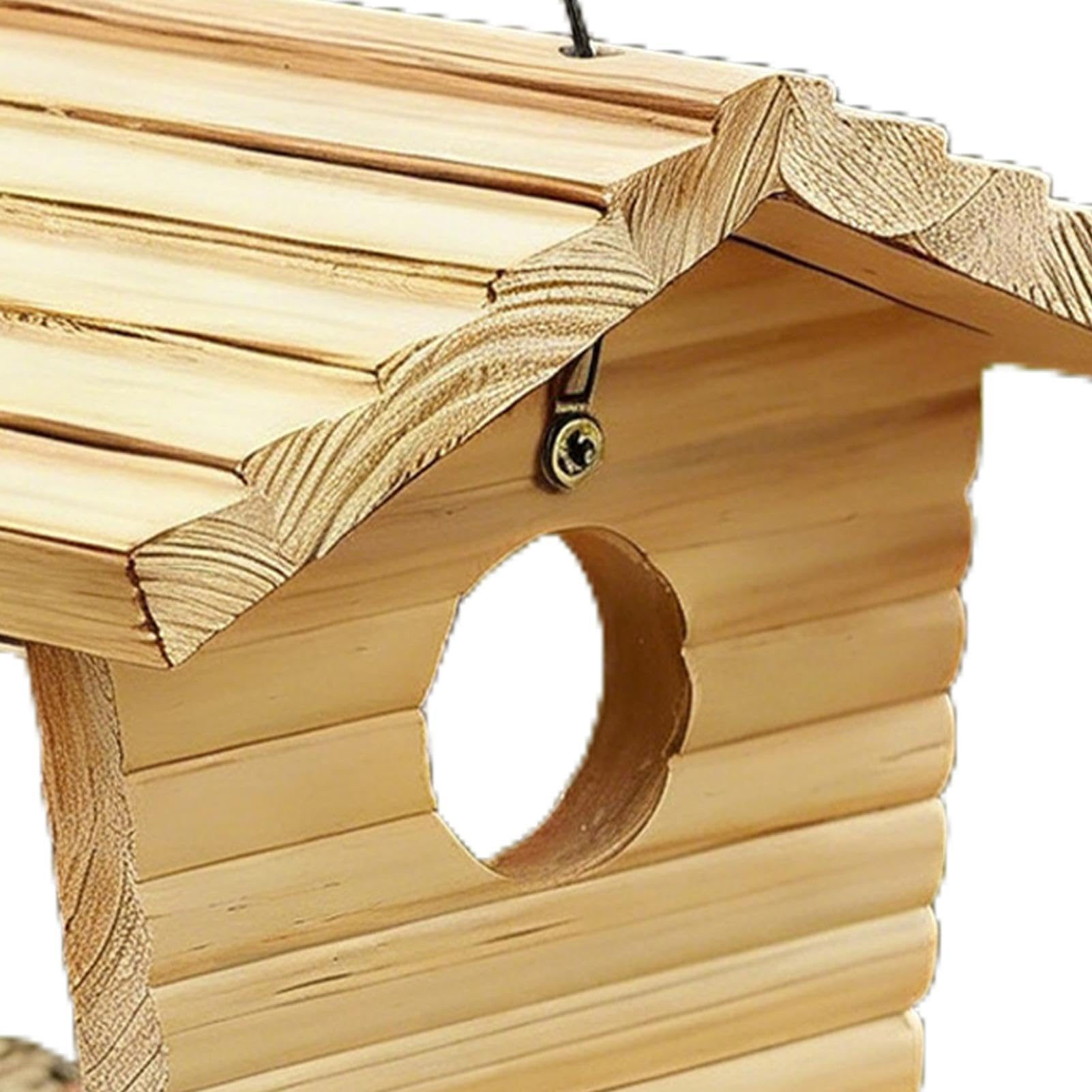 Mangiatoia per Uccelli Decorazione da Giardino Rustica Resistente alle | Casetta Porta Cibo per Uccelli per Giardino Terrazzo Cortile Fringuelli