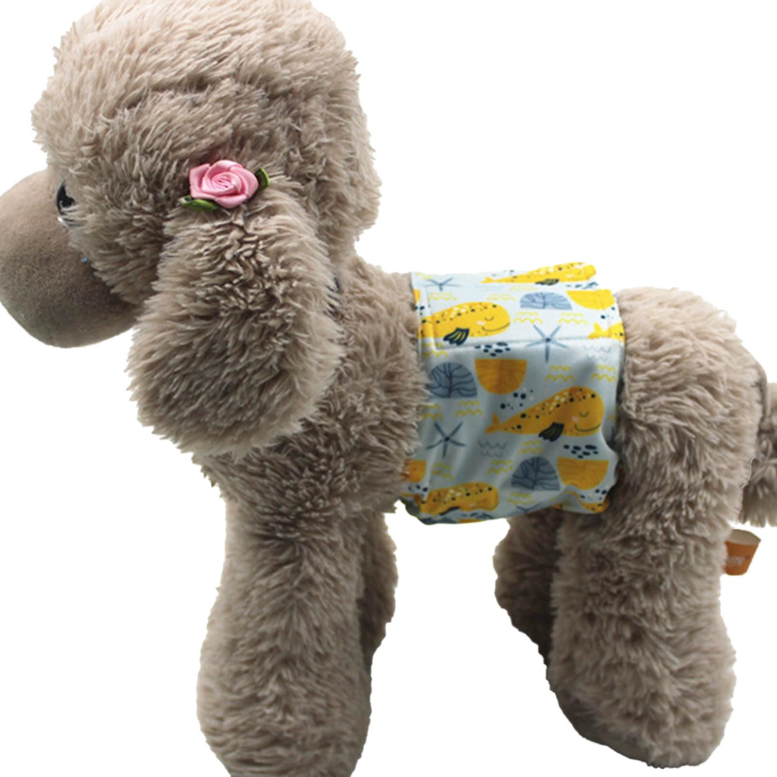 ulafbwur Doggie Diaper Male Dog Diapers Belly Bands Eco-Friendly Waterproof Cloth Dark Gray XL