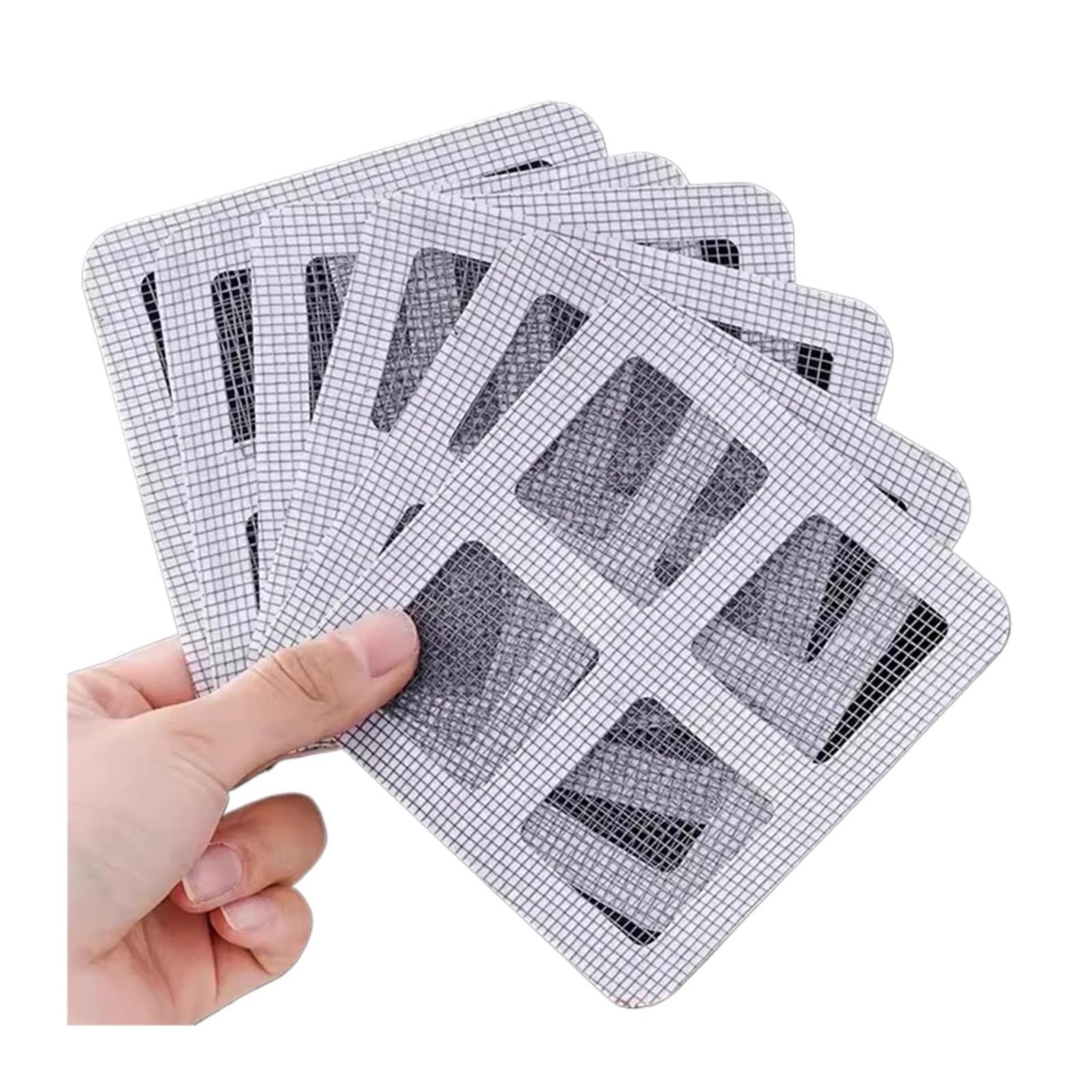 Recolector Cabello desechable Filtro desagüe Ducha Adhesivo Lavabo | Malla adhesiva atrapa cabello evitando obstrucciones en tuberías de baño(50Pcs)