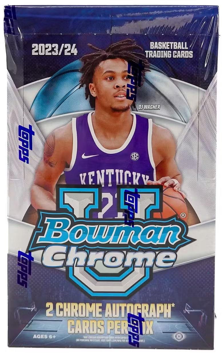 Amazon.com: 2023/24 Bowman University Chrome Basketball HOBBY box  
