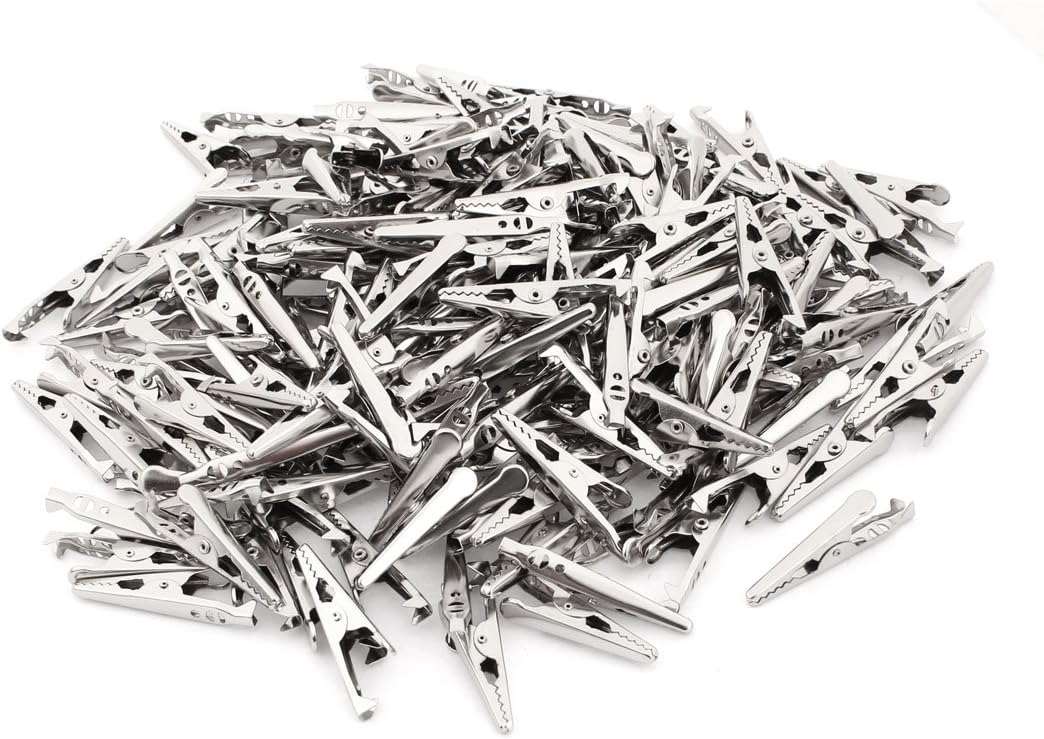 200 Pcs Electrical Testing Metal Electric Test Probe Crocodile Alligator Voltage Testers Clips Clamps