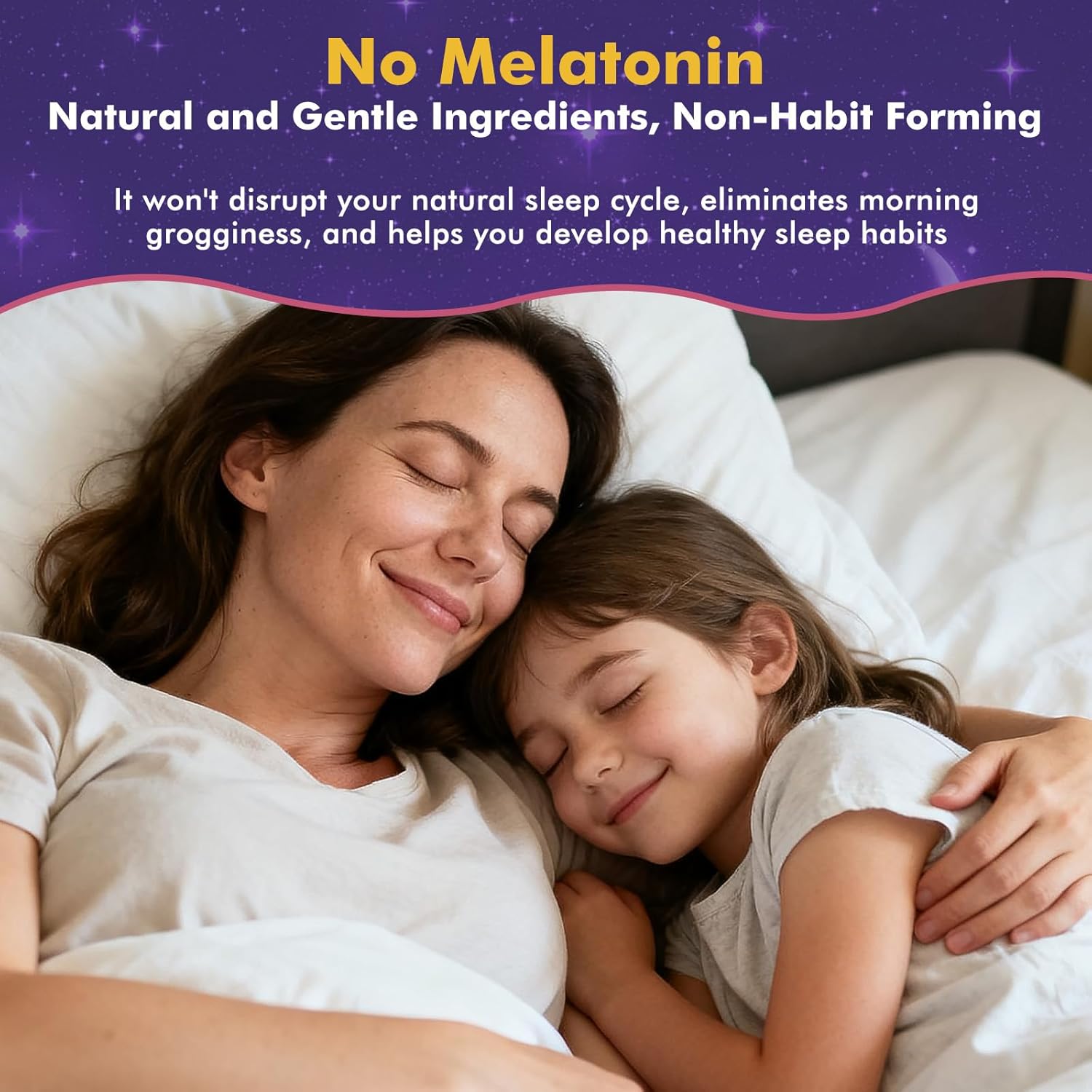 Magnesium Glycinate Gummies for Kids 4+ & Adults- Magnesium Glycinate 150/300 mg for Natural Sleep, Relaxation & Calm Support, Melatonin Free, Sugar Free Strawberry Flavor, 60 Ct - Image 5