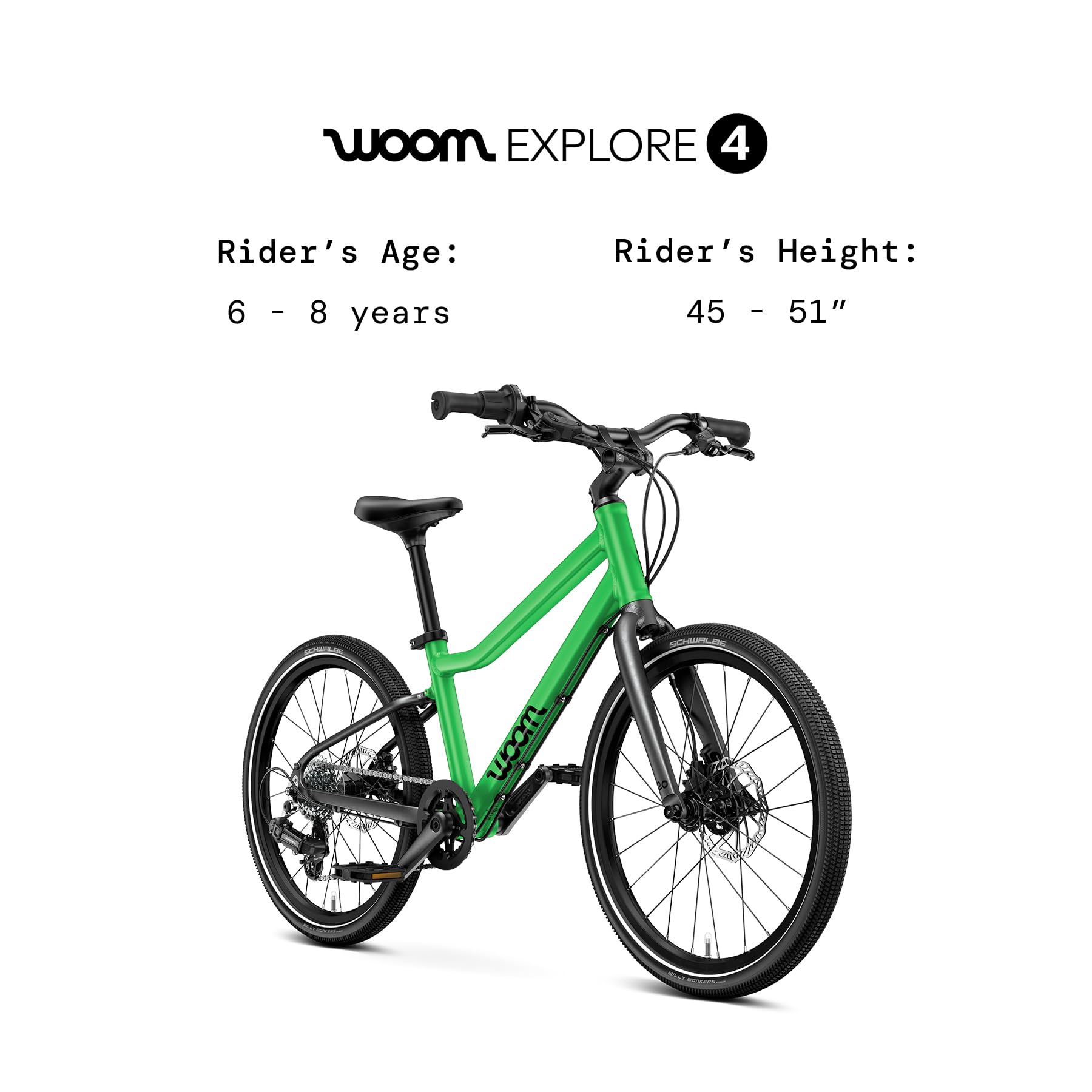 Amazon.com: woom Explore 4 Kids' Bicycle, 20-Inch, 7-Speed Twist