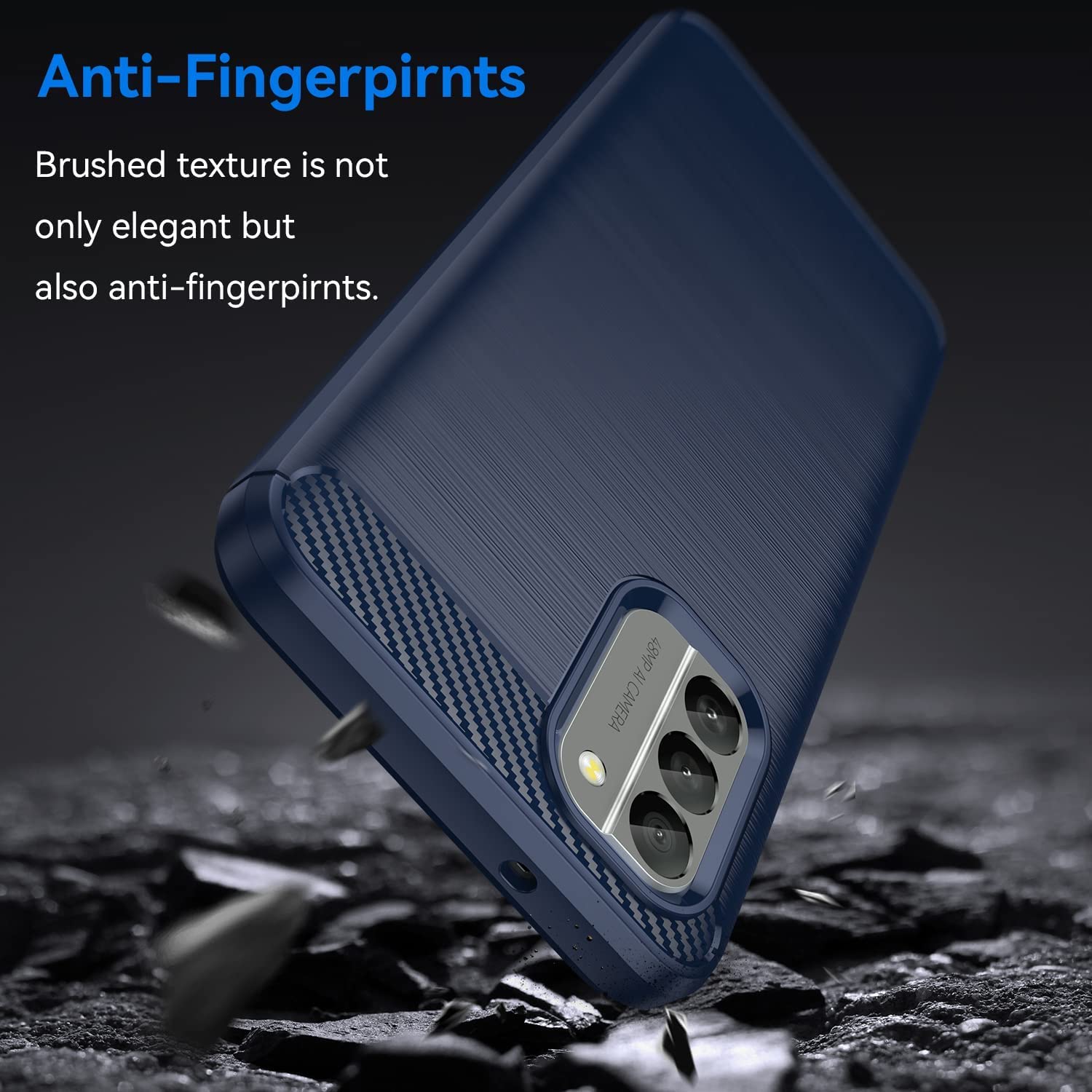 LCEHTOGYE Cover In Silicone TPU Morbido Per Nokia G60 5G – Custodia Ultrasottile Antigraffio, KE29 (Nero)