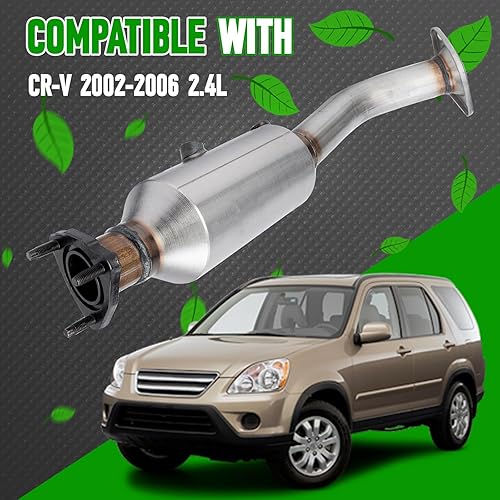 Miniatura 12 de Kit convertidor catalítico delantero de alto caudal, ajuste directo Honda CRV CR-V 2007 2008 2009 2.4L reemplazar 53782 (compatible con EPA)