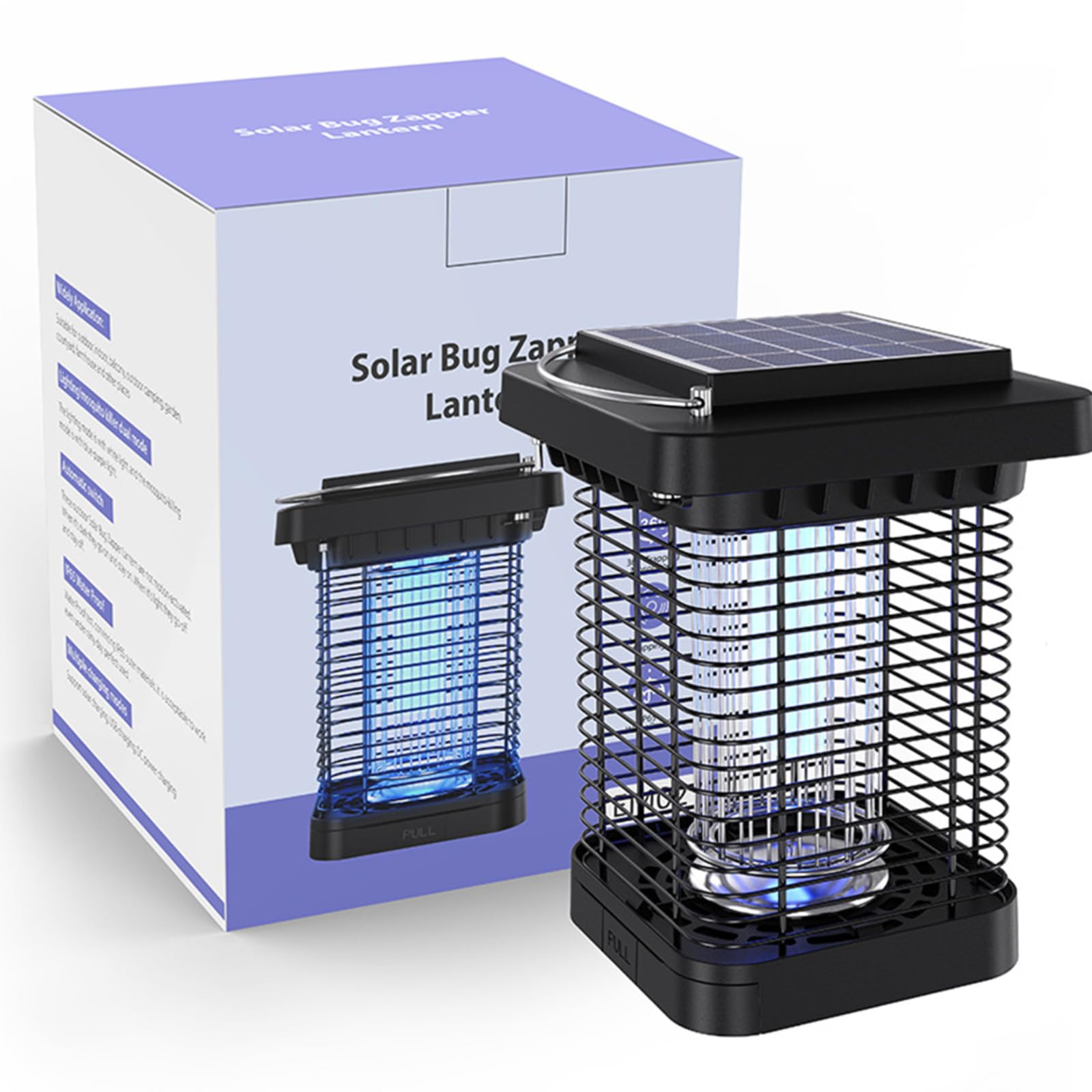 Solar Bug Zapper Outdoor, Mosquito Killer Machine, 4200V Effective Mosquito Zapper Lamp, IPX4 Portable Electric Fly Zapper for Home, Office, Patio, Porch, Garden, Kitchen (B0D47BZLL7) Amazon Price History, Amazon Price Tracker