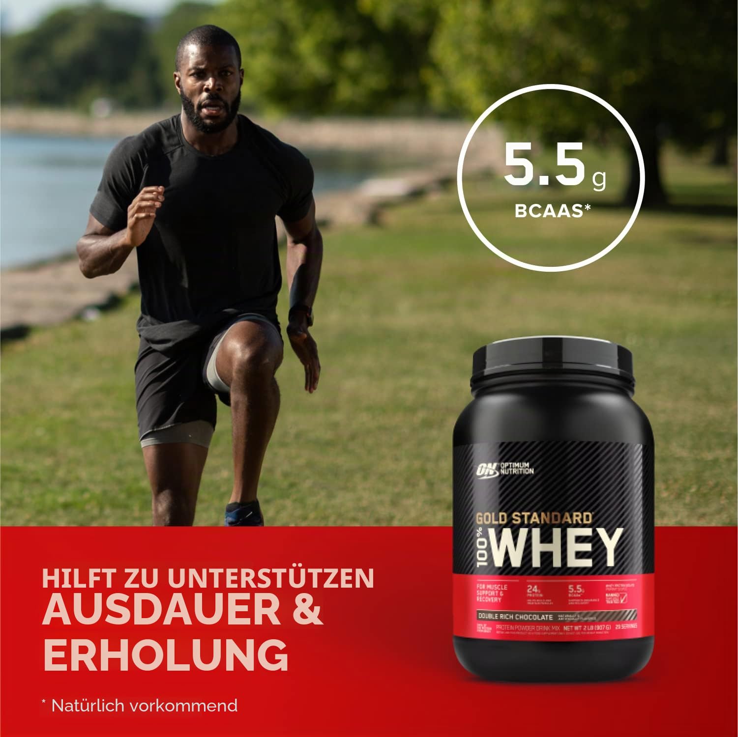OPTIMUM NUTRITION ON | 100% Standard-Molkenprotein, Kekse und Creme, 5 Pfund
