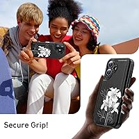 Vista 211 de LETO para iPhone 15 Pro Funda tipo cartera - Tapa tipo folio con patada - Diseños de moda - Tarjetero - Funda protectora para mujeres y niñas - 6.1