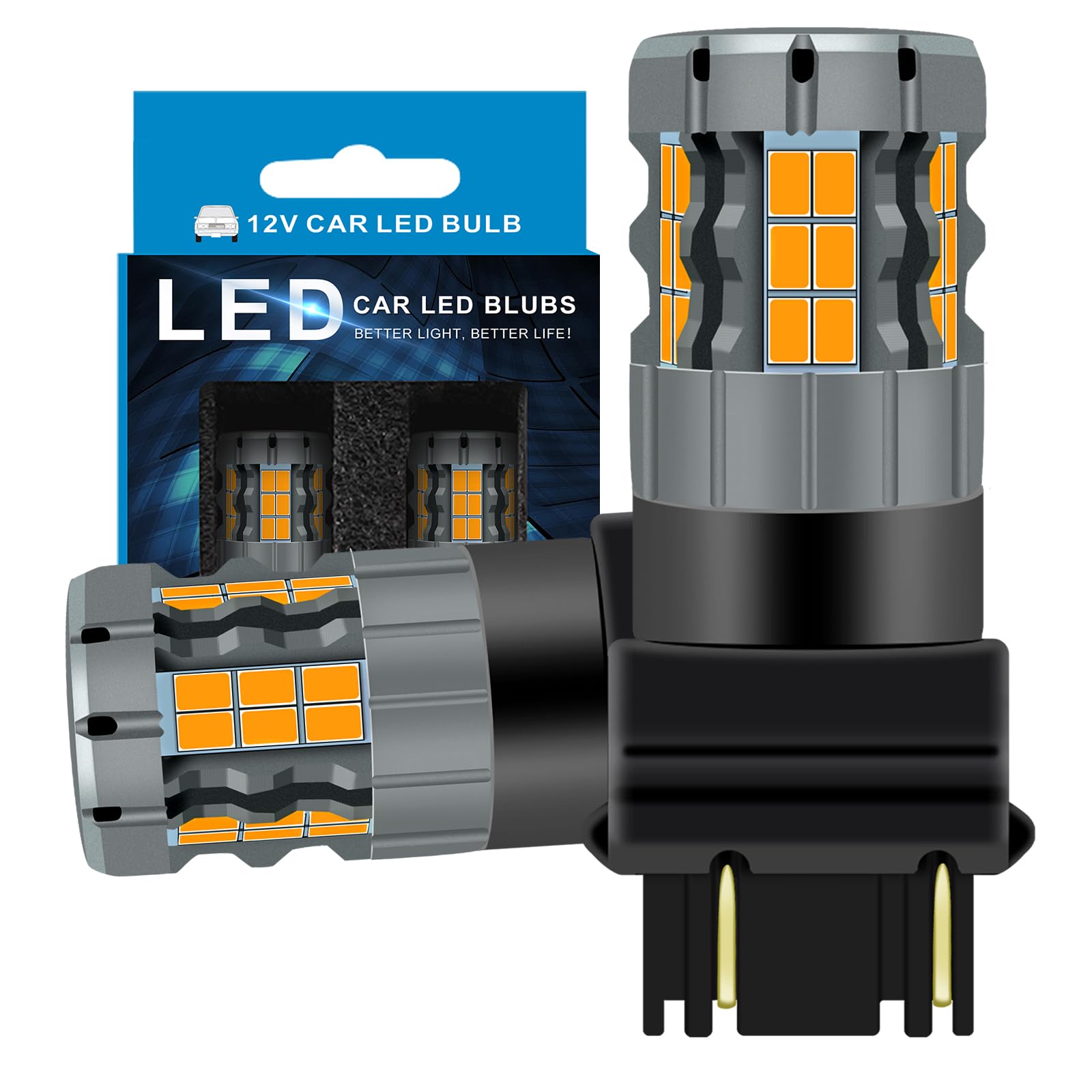 Amazon.com: Zyvirexa 3157 LED Turn Signal Bulbs Compatible For