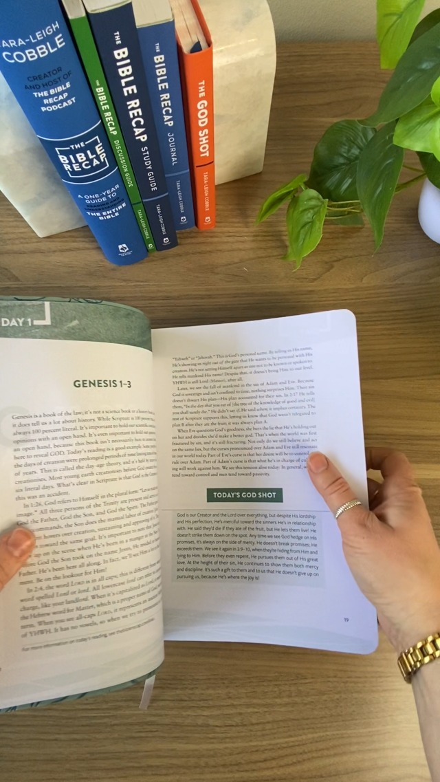 Image of The Bible Recap: A One-Year Guide to Reading and Understanding the Entire Bible―Deluxe Edition, Floral Sage (365-Day Bible Study Guide for Girls, Teens & Women to Read the Bible in a Year)