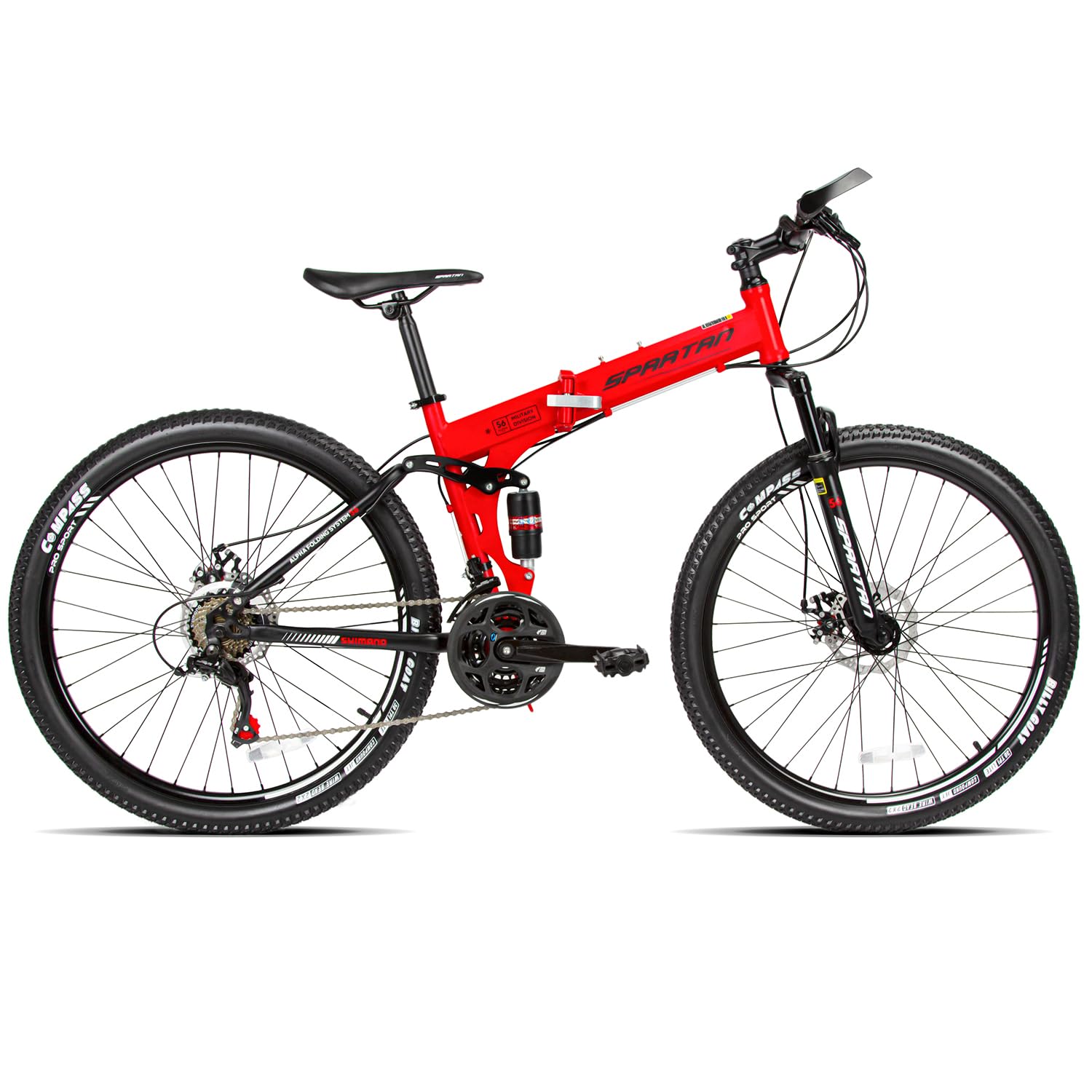 26" Alpha Dual Suspension Folding Bicycle