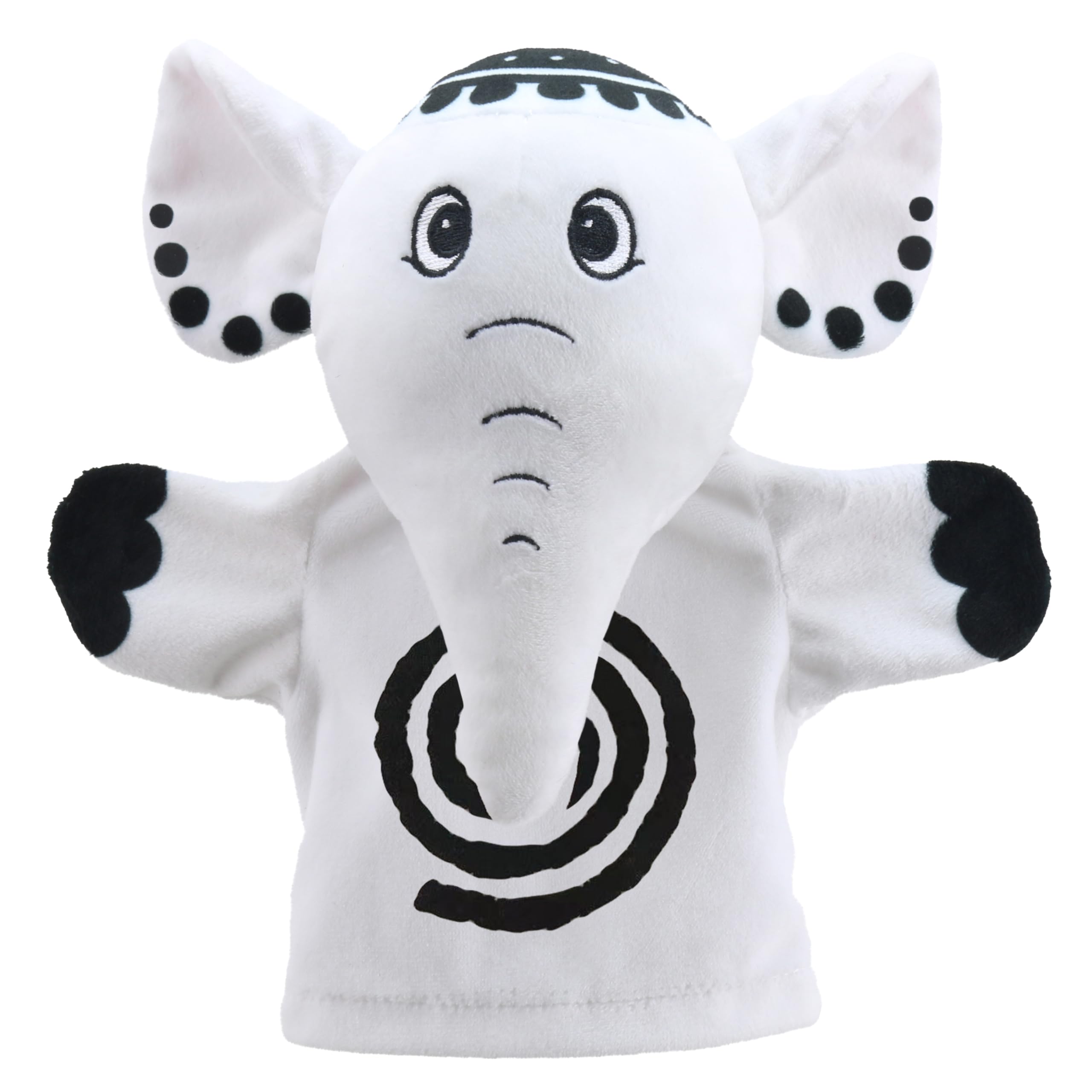 The Puppet Company - My First Puppet Black and White - Elephant Hand Puppet - PC003835