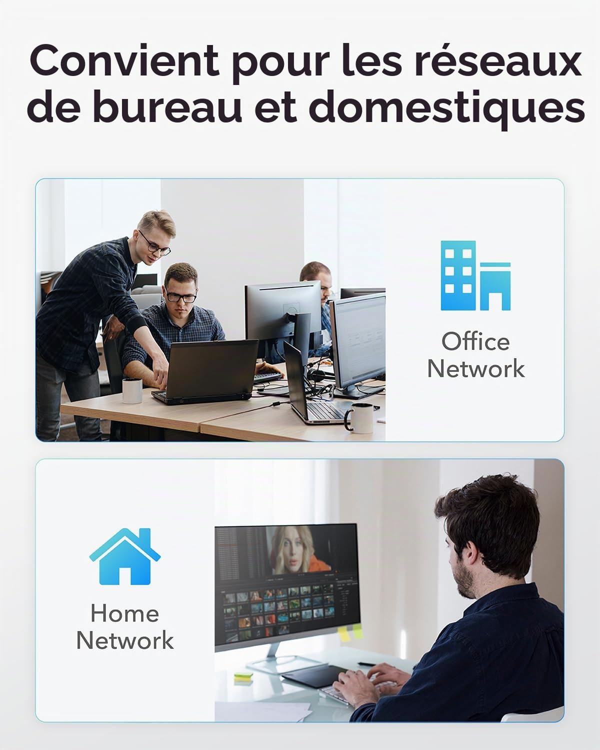 Cudy Commutateur Intelligent 5 Ports 2,5 G Professionnel, HS105 | 5 ports 2, 5 GbE, débit à la vitesse de la ligne, gestion via une interface Web, QoS, LAG, boîtier SPCC silencieux