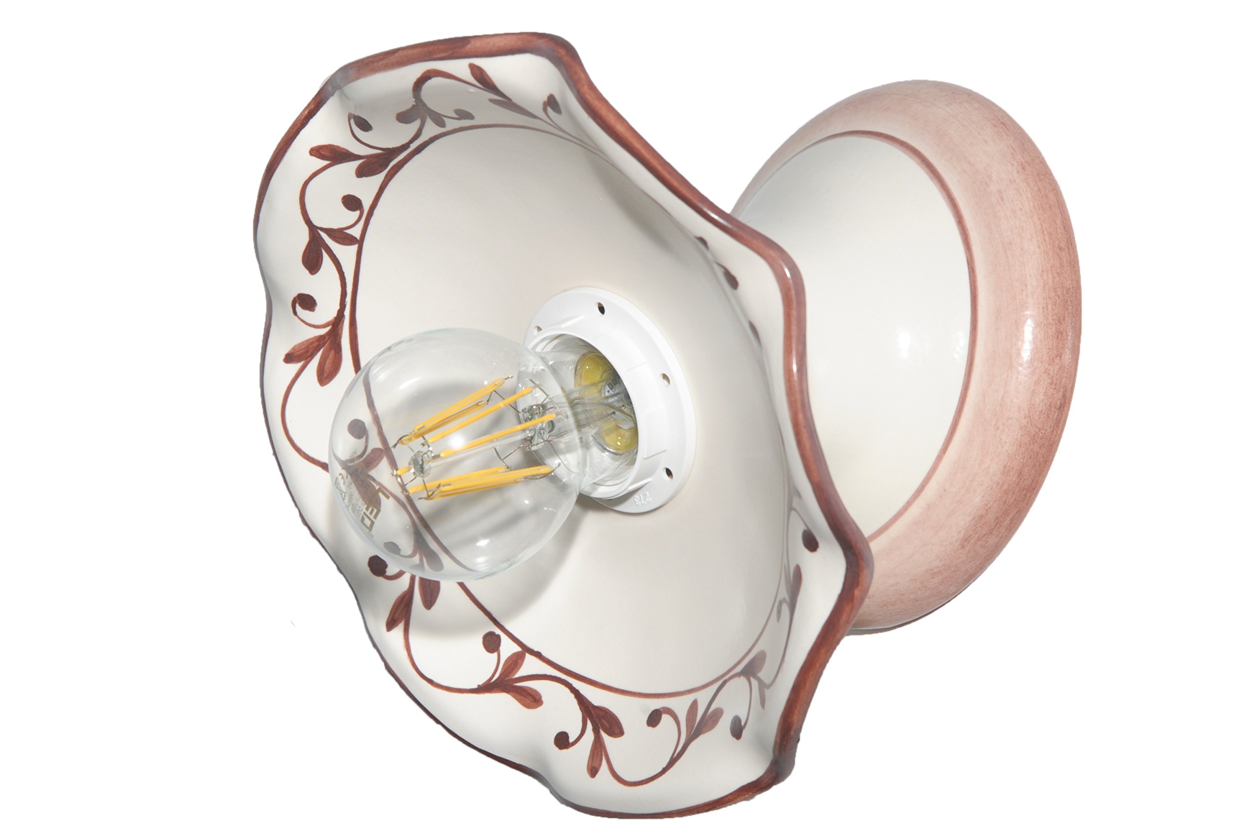 Applique Da Parete Vanni Lampadari Petunia - Ceramica Decorata A Mano, Made In Italy - Foto 11