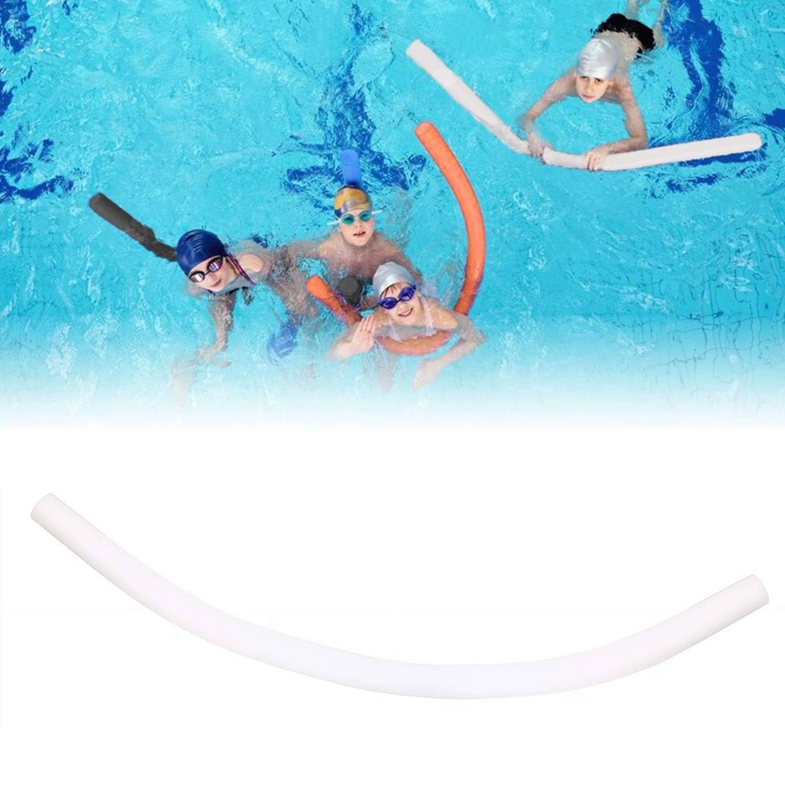 Pool Noodles 59'', Flexible Hollow Foam Swim Noodle For Swimming Pool Lake Beach, High Buoyancy Water Exercise Aid For Adults And Beginners, Safe Floating Stick With Vivid Colors (White 1Pcs)