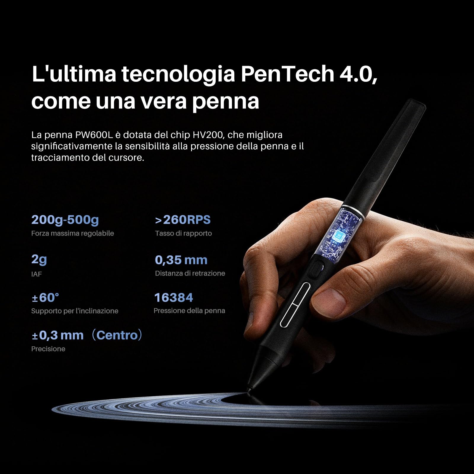 Huion Kamvas 22 (Gen 3 Tavoletta Grafica Con Schermo, display QHD 2,5K 21,5" 90Hz, stilo PenTech 4.0, 16384 livelli, 99% sRGB, ΔE<1,2 per illustrazione, design e animazione