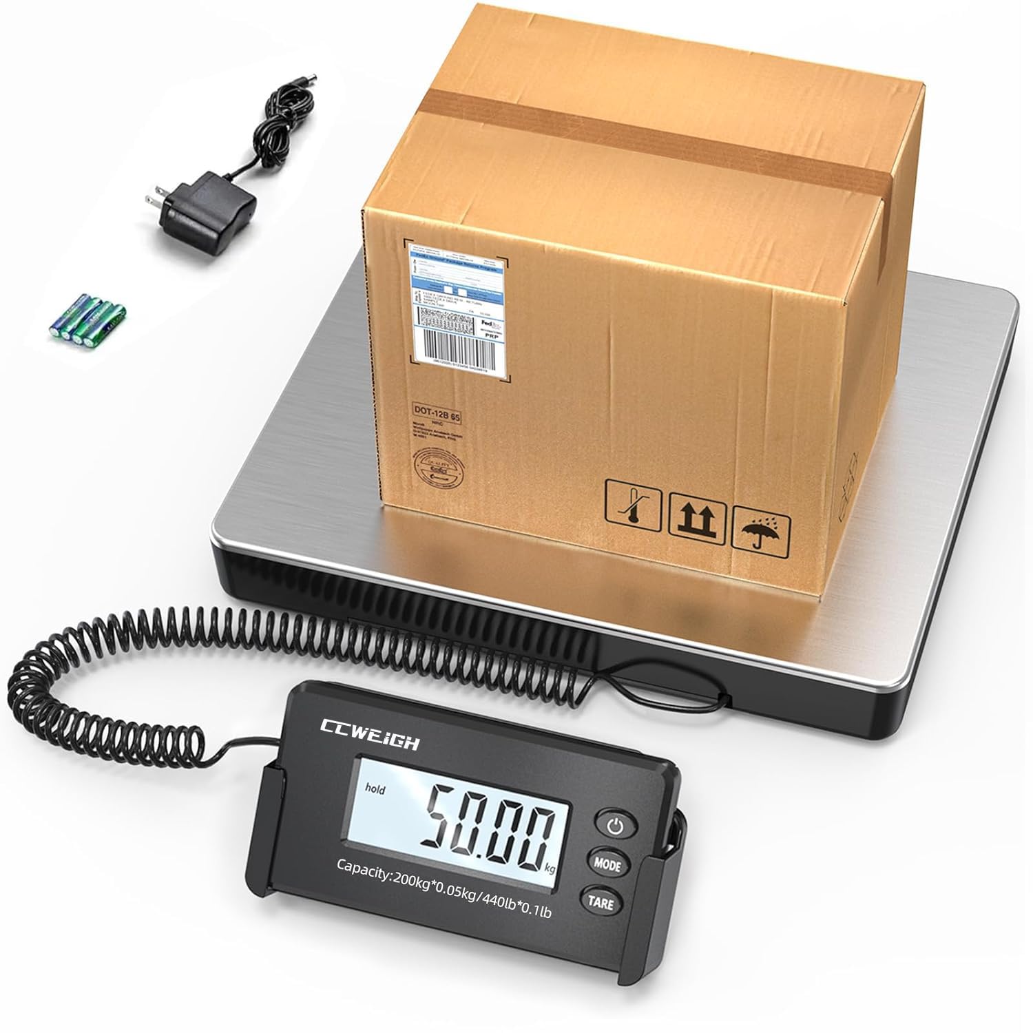 440lbs/50kg Postal Scale with Hold, Mailing & Counting Function
