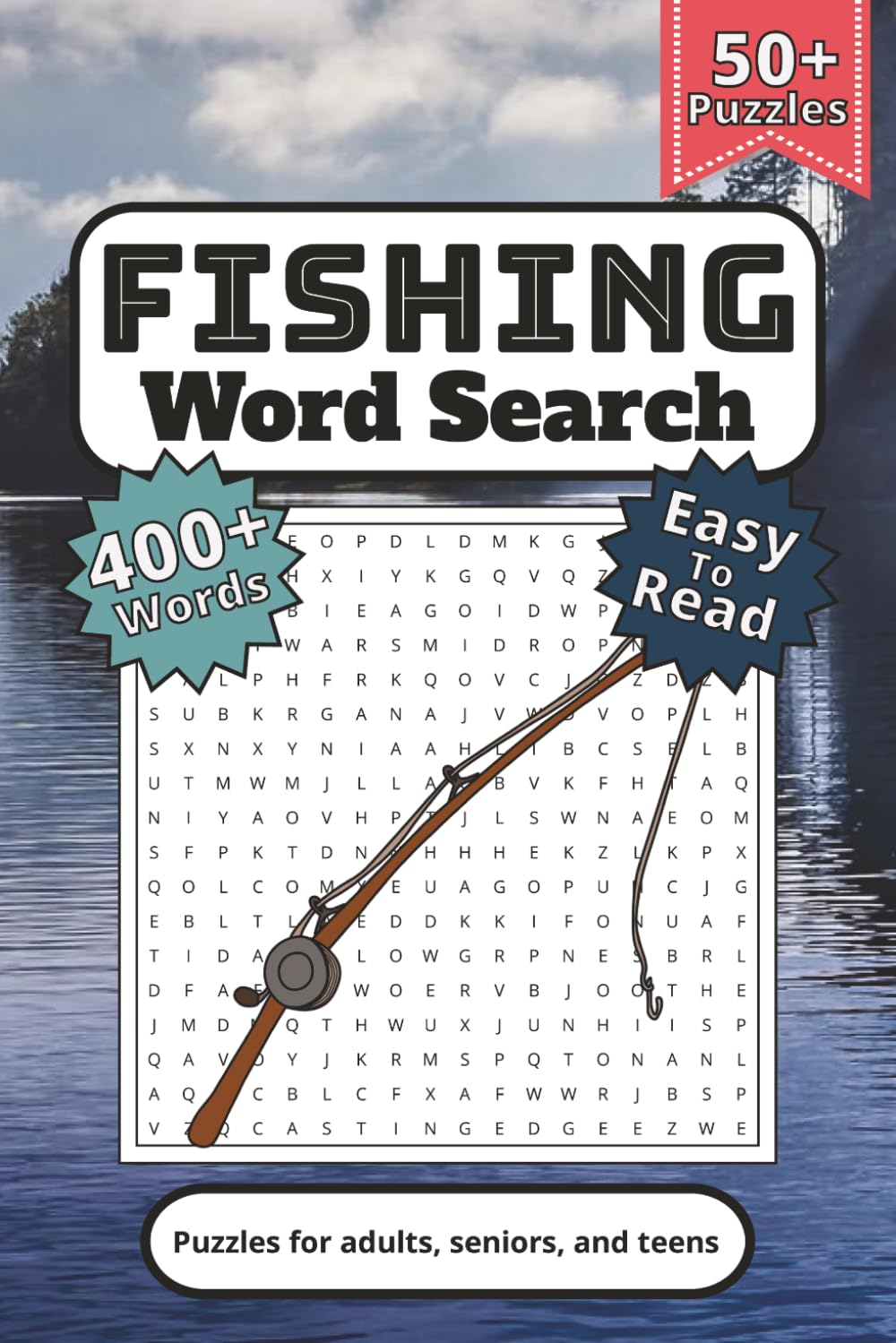 Fishing Word Search Puzzle Book: Word Searches with Easy to Read Print about Catching Fish, Preparing Fish, Fishing Trips and more | 6x9 inches, 110 ... Gift for Holidays, Vacations, and Downtime