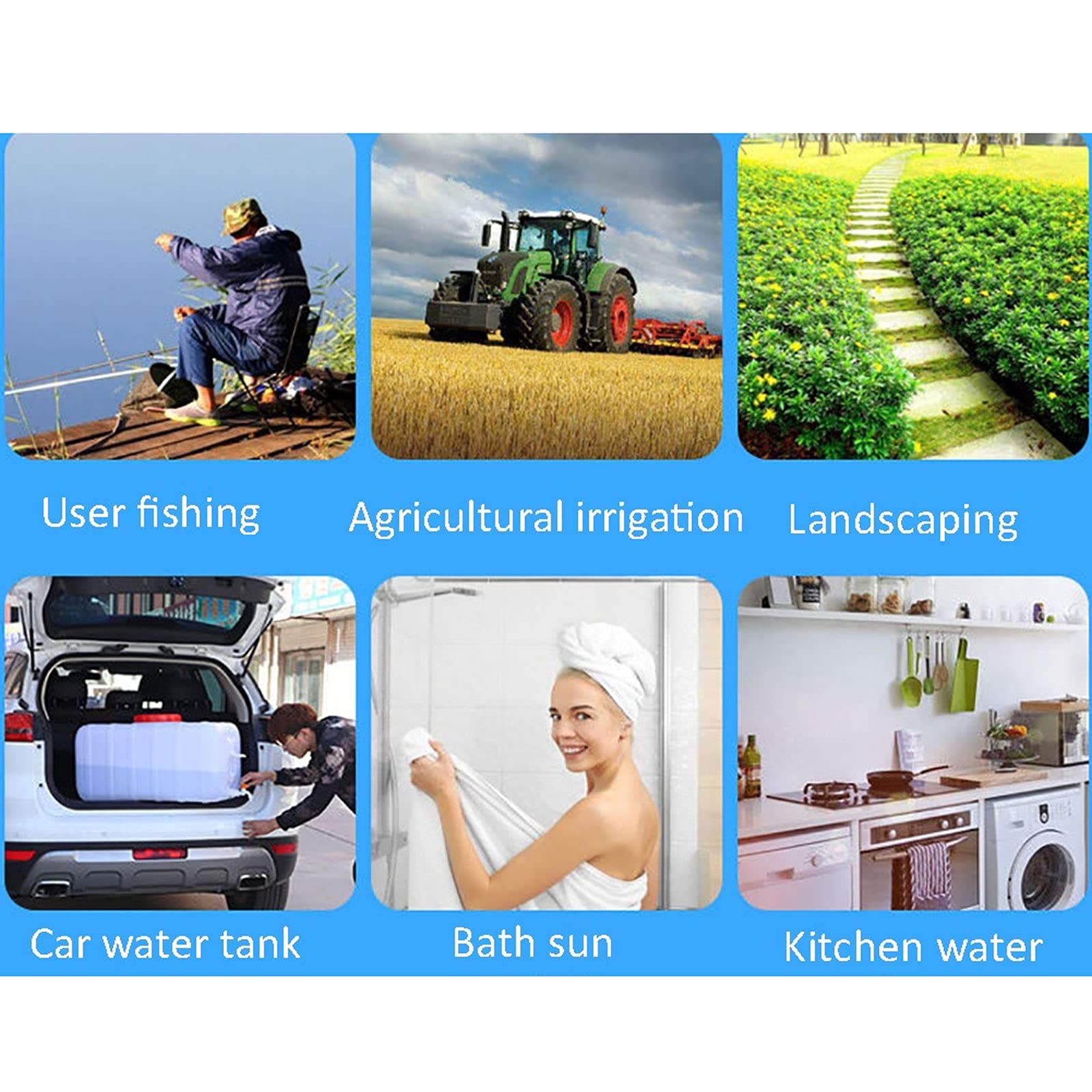 Depósito de agua Contenedor de agua de plástico Cubo de emergencia Transportador de agua 80L Cubo de agua portátil con un grifo Material plástico insípido Almacenamiento de agua al aire libre para