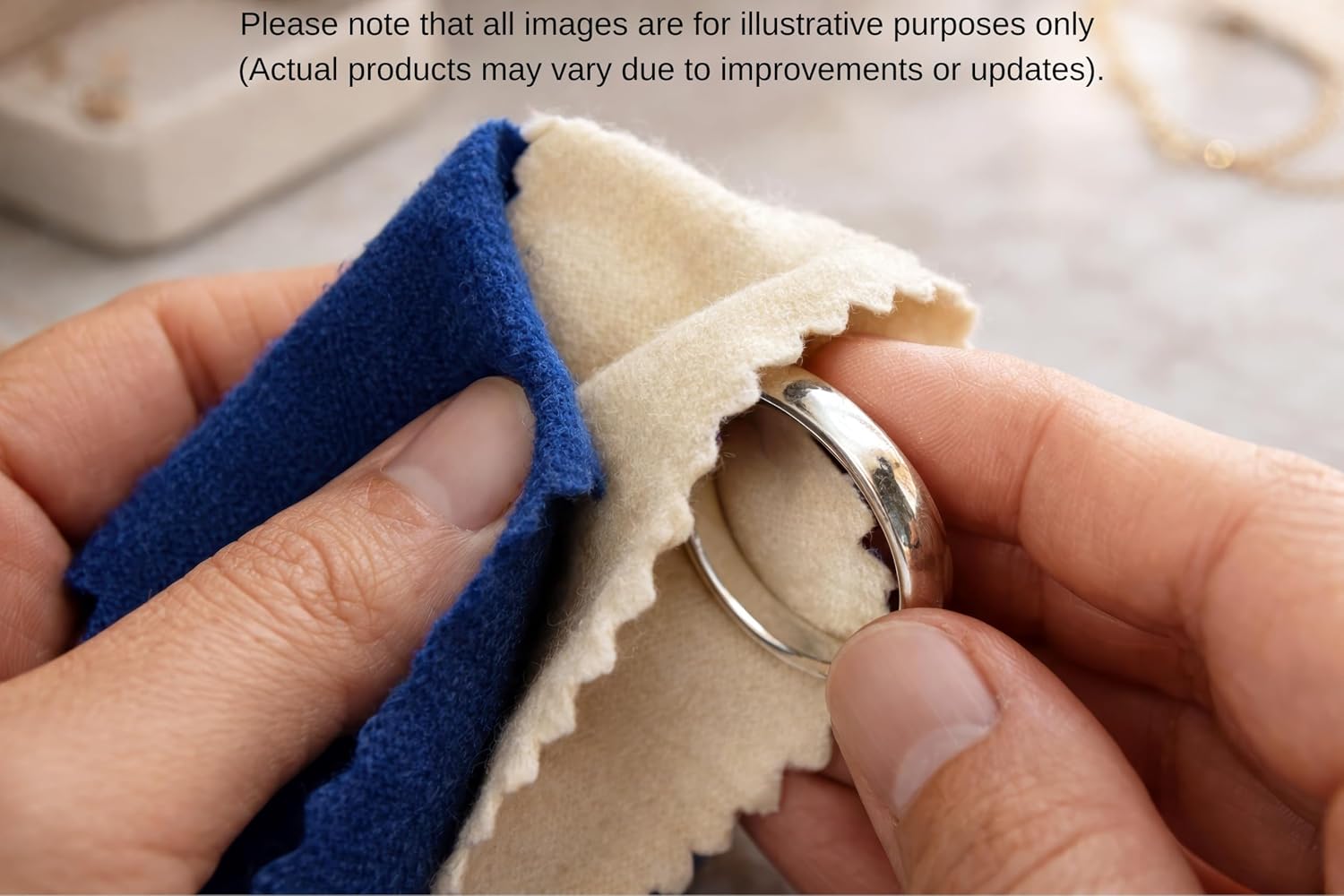 Jewelry Polishing Cloth for Silver, 3" x 4", 2-Piece Set