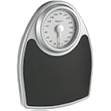 Thinner by Conair Scale for Body Weight, Analog Bathroom Scale in Black