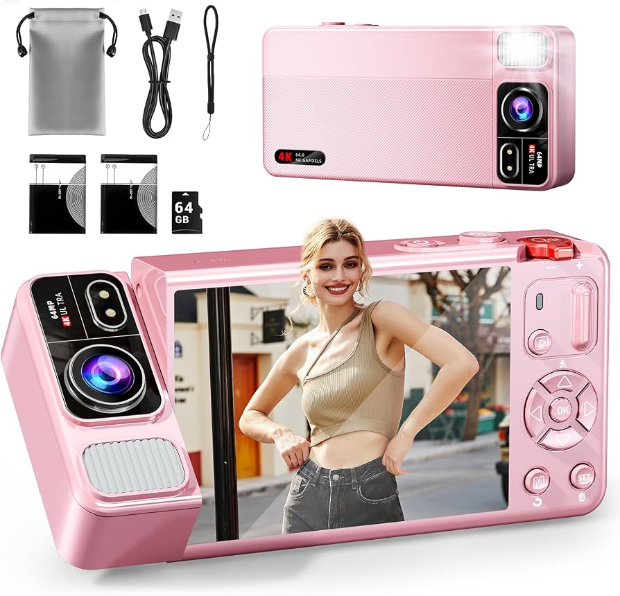 4K Camera 12倍光学ズーム 64GB Amazon.com : ZEOUPT Digital Camera, 4K 64MP Cameras for
